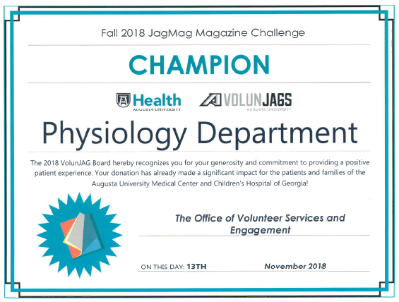 JagMag Award 2018